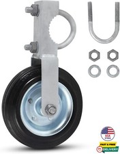 6" Gate Helper Wheel for Metal Swing Gate with 1-5/8" Thru 2" Gate Fames Heavy