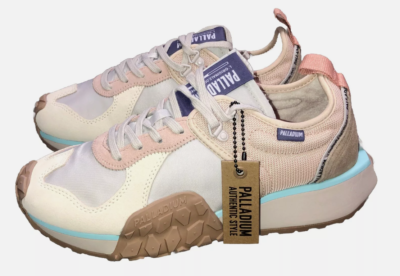 Palladium Troop Runner Sneaker Ivory Cream/Moonbeam Size USA  display picture 1