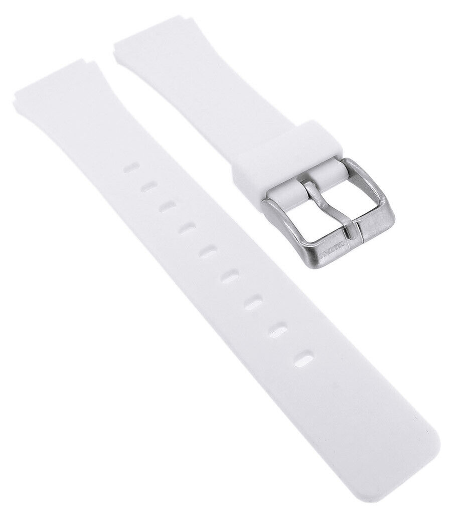 Calypso Bracelet En Silicone en Blanc Avec Fermoir Couleur Argent K5743/1
