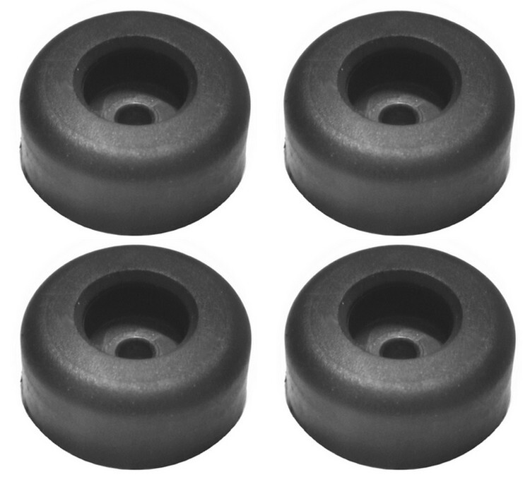 Piedini In Gomma Push-in Per Foro Da 6 Mm, Spessore Materiale 2-3 Mm, Diametro 10 Mm, Altezza 4,7 Mm, Alltrade Supply Inc