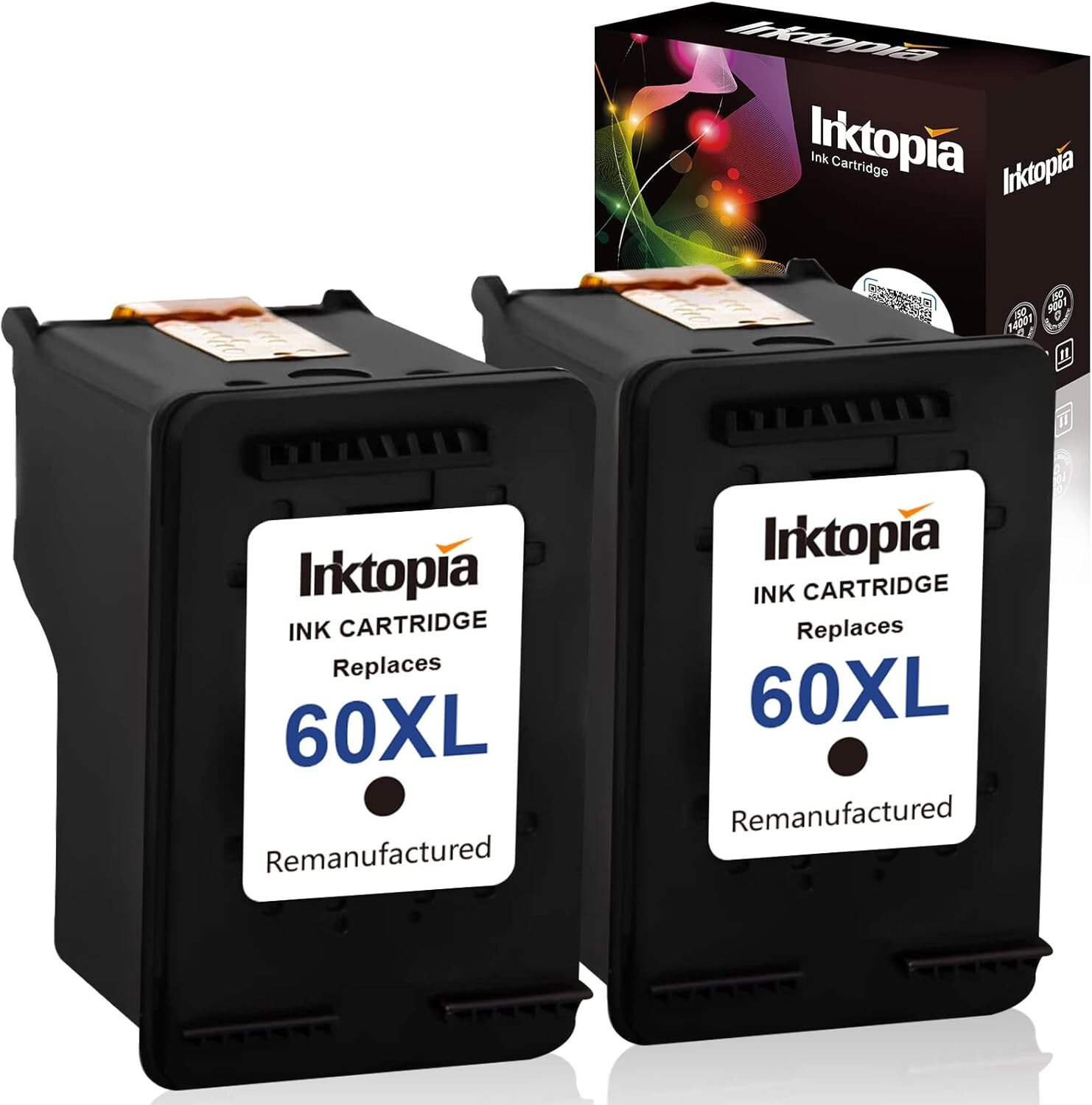 Printer ink cartridges HP 60xl black (inktopia)-image
