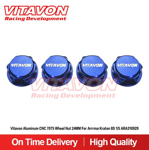 Vitavon CNC Wheel Nut M18X1.0mm Thread For Arrrma Kraton 8S Outcast 8S 1/5 - Picture 7 of 18