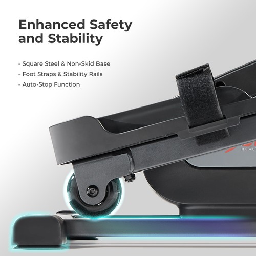 Sunny Health & Fitness Smart Motorized Mini Elliptical W 18x Speed - SF-E324028 - Picture 5 of 7