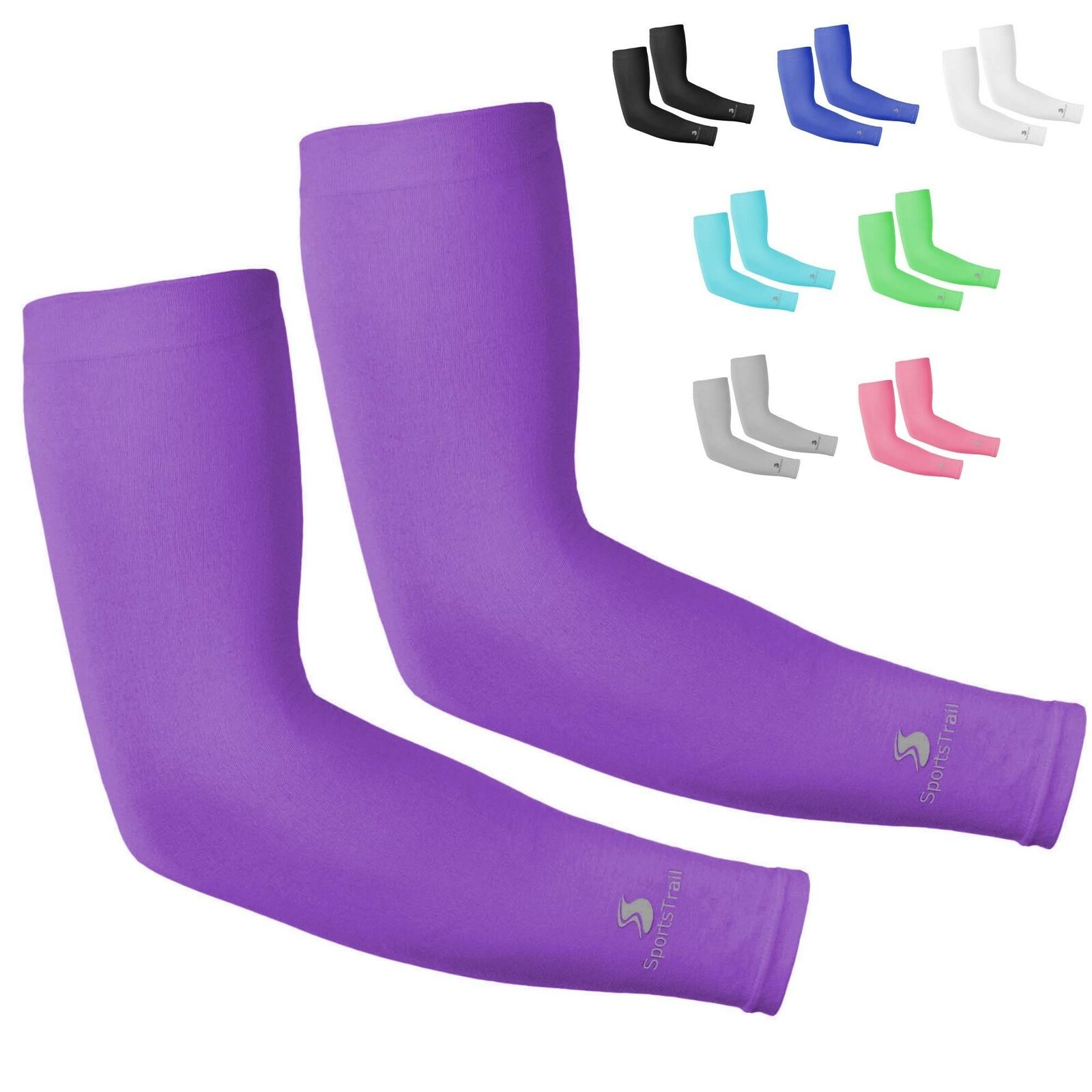 Cooling Arm Sleeves for Men & Women (1 pair), UV Protective UPF 50 Long Sun S...