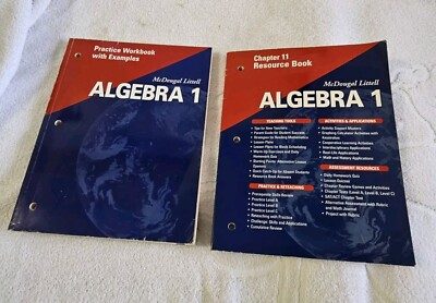 McDougal Littell Algebra 1: Resource Book: Chapter 11 & Practice Workbook 