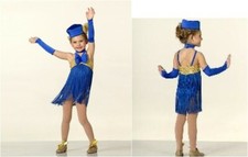 Child Large HOLIDAY Dance Jazz Costume Christmas with Hat