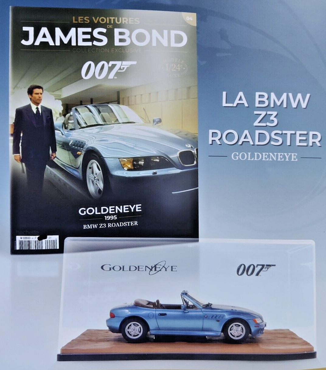 Miniature James Bond 007 - BMW Z3 Roadster 1/24 Goldeneye, Test 4, Neuve