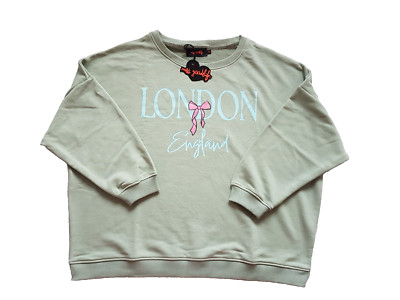 Miss goodlife sweatshirt oversized almond / mint LONDON Gr.XL-XXL--NEU