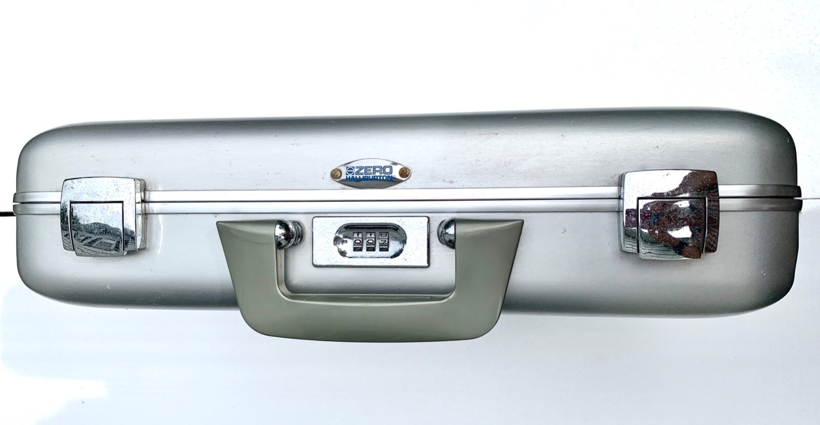 Vintage Zero Halliburton Elite Aluminum Briefcase, 007 Combo Lock, No