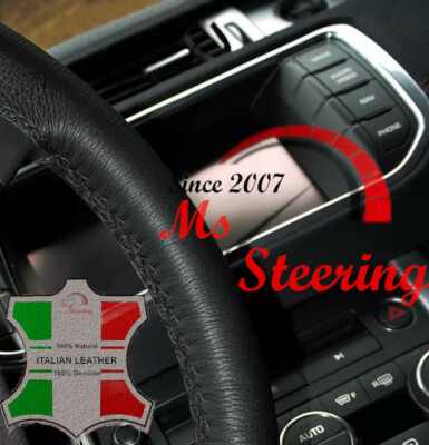 Custom Steering Limited Black Leather Steering Wheel Cover For Mitsubishi Shogun Pajero