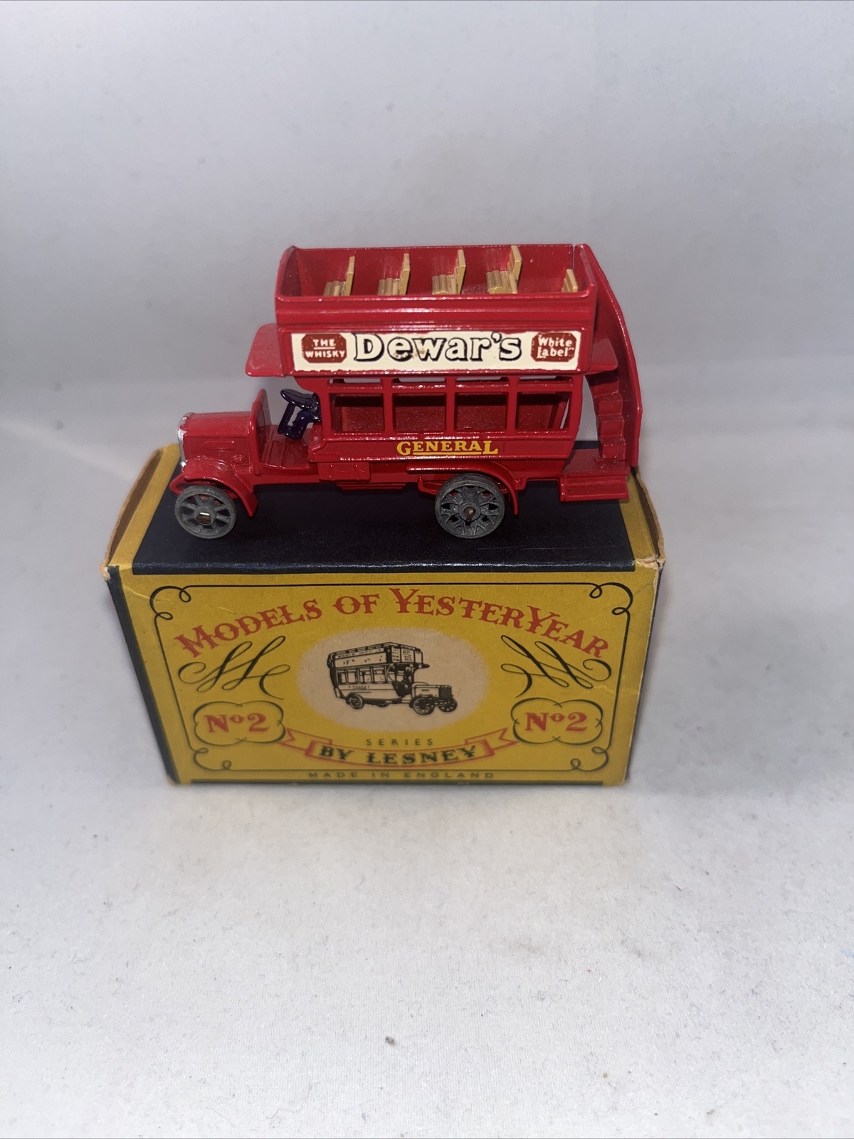 Matchbox Lesney Yesteryear 2 a London Bus A Style Repro Box