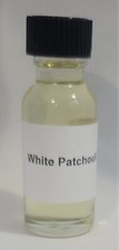 White Patchouli Oil Body Fragrance Perfumed Scented 1/2 oz 15 ml Splash Bottle