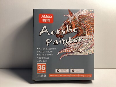 P057 JiMiao Acrylfarben 36 Farben JM.8806 Water-Based Ink