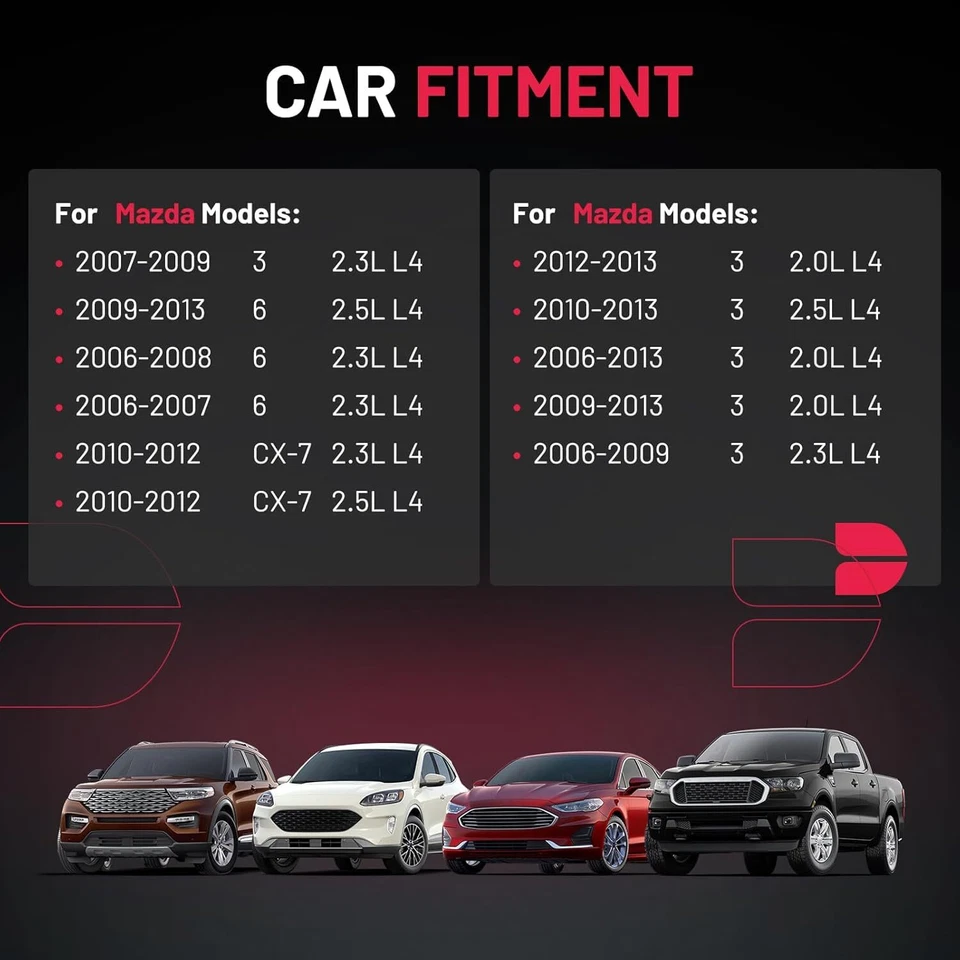 Juego de 4 bobinas de encendido y bujías de iridio para Mazda 3 CX-7 2.3 UF 2017-2012 Foto 3 de 4