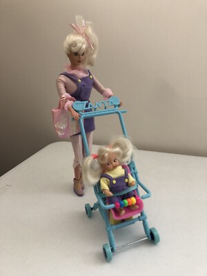Walking Tanya Baby Sitter Doll Giochi Preziosi Toys Complete Set, Stroller 