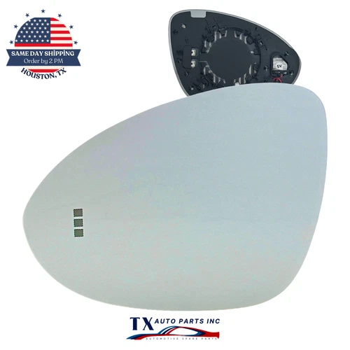 Driver Side Mirror Glass for 2018-2023 Porsche Cayenne (9YA) with Blind Spot BSM