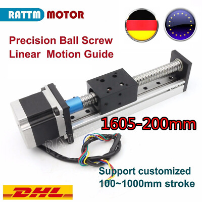【Ger】 CBX1605 Ballscrew Z Axis Stroke Silde 200mm Linearantrieb Fräsemaschine