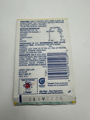 Vintage 80s Kool-Aid Surfin' Berry Punch Flavor Packet NOS | eBay