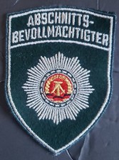 VINTAGE EAST GERMANY DEUTCHLAND POLICE POLIZEI ABSCHNITTS-BEVOLLMACHTIGTER PATCH