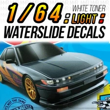 1/64 Scale NISSAN SILVIA S13 Head Tail Light WaterSlide Decal for Hot