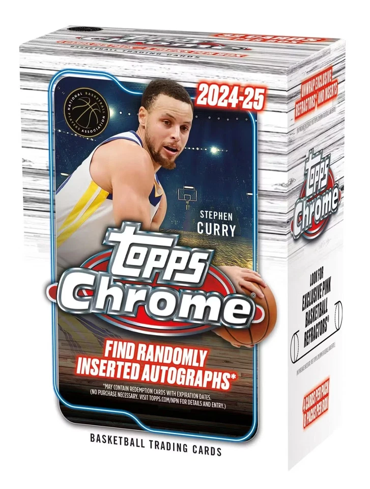 2024-25 Topps Chrome Basketball Factory Sealed Blaster Box