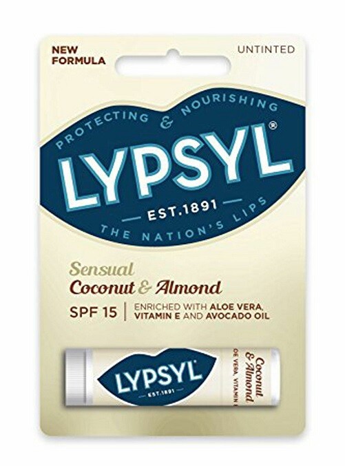 Lypsyl SPF15 Coconut & Almond UNTINTED Lip Balm 4.7g Protecting &Nourishing Lips