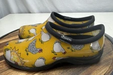 Sloggers Women's Size 7 Yellow Chickens Outdoor Waterproof Mud Rain Shoes