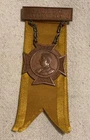 RARE  GAR Palmer STAFF Association 1892 MEDAL BADGE CIVIL WAR VETERAN Damaged