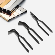 3 Pieces Sheet Metal Pliers Set Straight 45°&90° Hand Seamers Sheet Metal Tools
