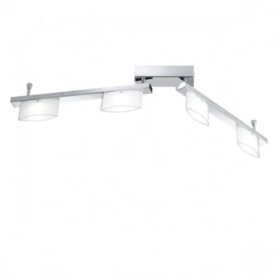 Wofi Avance LED Deckenleuchte 4 flammig 19,2W/230V Chrom Glas Dimmbar 410lm - Bild 1 von 2