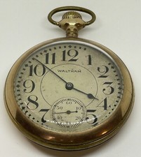 WALTHAM POCKET WATCH / CRESCENT ST 21 Jewels 5 Positions 16s 1906 Runs