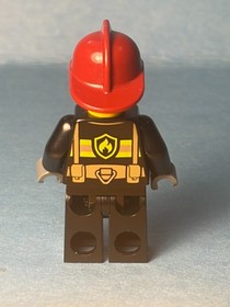 LEGO City Fire Minifig cty0347 - Female Fire Fighter - Light Scratches/No Cracks