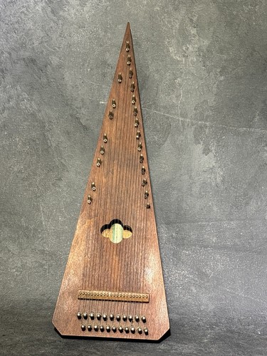 Robert Dicus Bowed Psaltery 22 String Instrument Black Walnut Wood No Bow Zither
