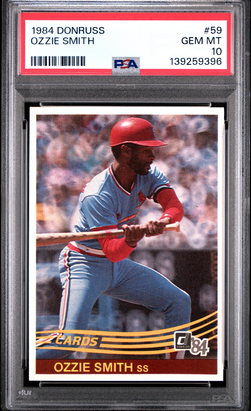 1984 DONRUSS #59 OZZIE SMITH PSA 10