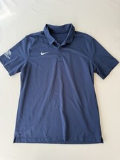 Nike Dri-FIT Polo Shirt Mens Large Blue Boys  Girls Clubs Golf Athletic