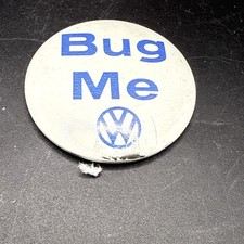 Vintage Volkswagen VW Pin "Bug Me" : Pinback Button Beetle Bug