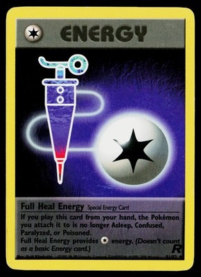 Full Heal Energy 81/82 Uncommon Team Rocket Pokemon Heavily Played