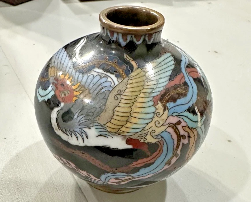 景泰蓝日本花瓶1850-1899 | eBay