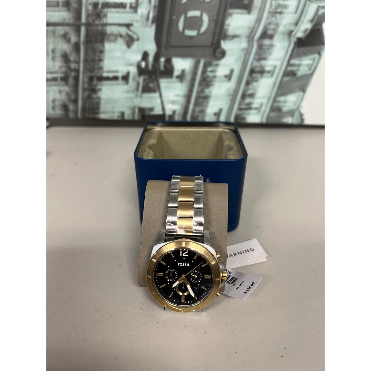 Fossil BQM2815 Privateer Chronograph Two-Tone Stainless Steel
