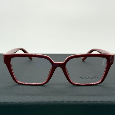 Tiffany & Co. Eyeglasses Frames Only TF 2232U Fired Brick Rectangle 55-16-140 Tiffany & Co. Eyeglasses Frames Only TF 2232U Fired Brick  main image 4