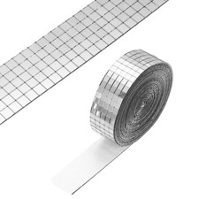 5x5mm Self Adhesive Mirrors Mosaic Tiles, 3600 Pcs Mosaic Sticker, Silver Tone