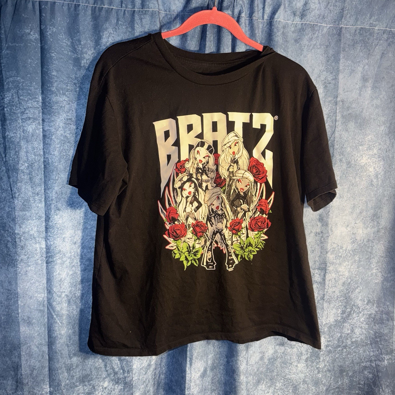 Bratz Black Graphic Print Men's Short Sleeve Crew Neck T-Shirt XXL