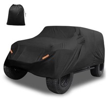 Car Cover for Jeep Wrangler JK JL YJ TJ 4 Door 2007-2021 Outdoor Black