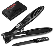 Nail Clippers for Men Thick Nails with Catcher, Large Toenail Clippers with Wide
