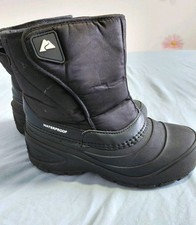 Ozark Trail Waterproof Black Unisex Kids Pull-On Mid-Calf Snow Boot US 3