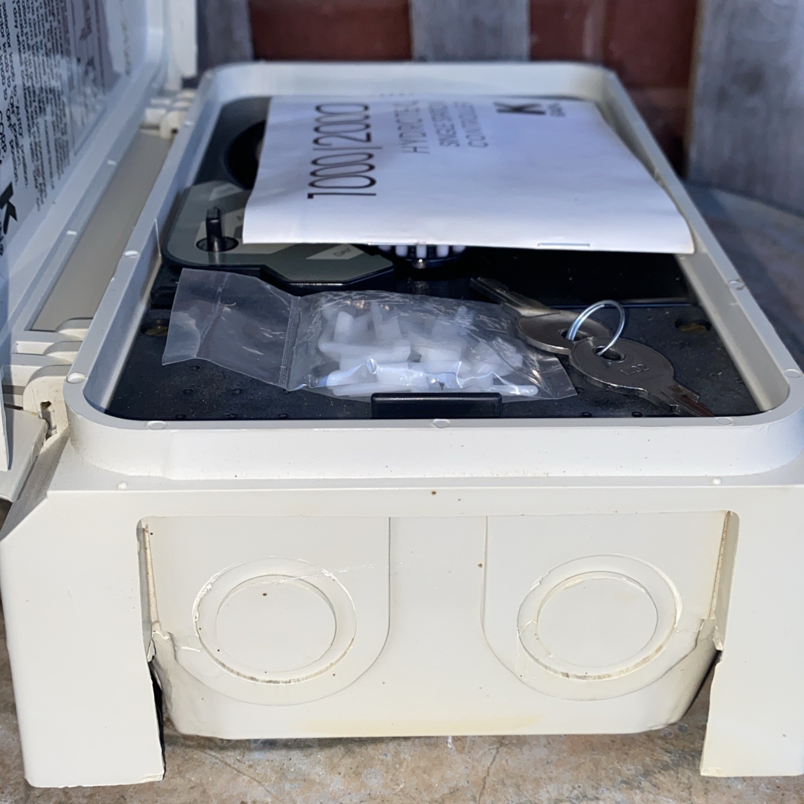 New! K-Rain Hydrotek 2120 Single Station Water Timer Controller 220VAC Lock Key