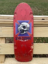 Powell Peralta Tony Hawk 1983 ORIGINAL Vintage Skateboard OG RED Bones Brigade