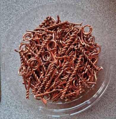 3 lb Scrap Copper Clean Bare Wire 99.9% Pure, DIY, Melt, Projects