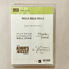 STAMPIN' UP 123313 Happy Greetings Rubber Stamp Set