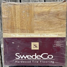Vintage Beech Parquet Hardwood Tile Flooring (10 Tiles/Package) Swedeco